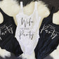 Wife of the Party Swimsuit The Party Swimsuit Slogan Swimwear Slogan Swimsuit